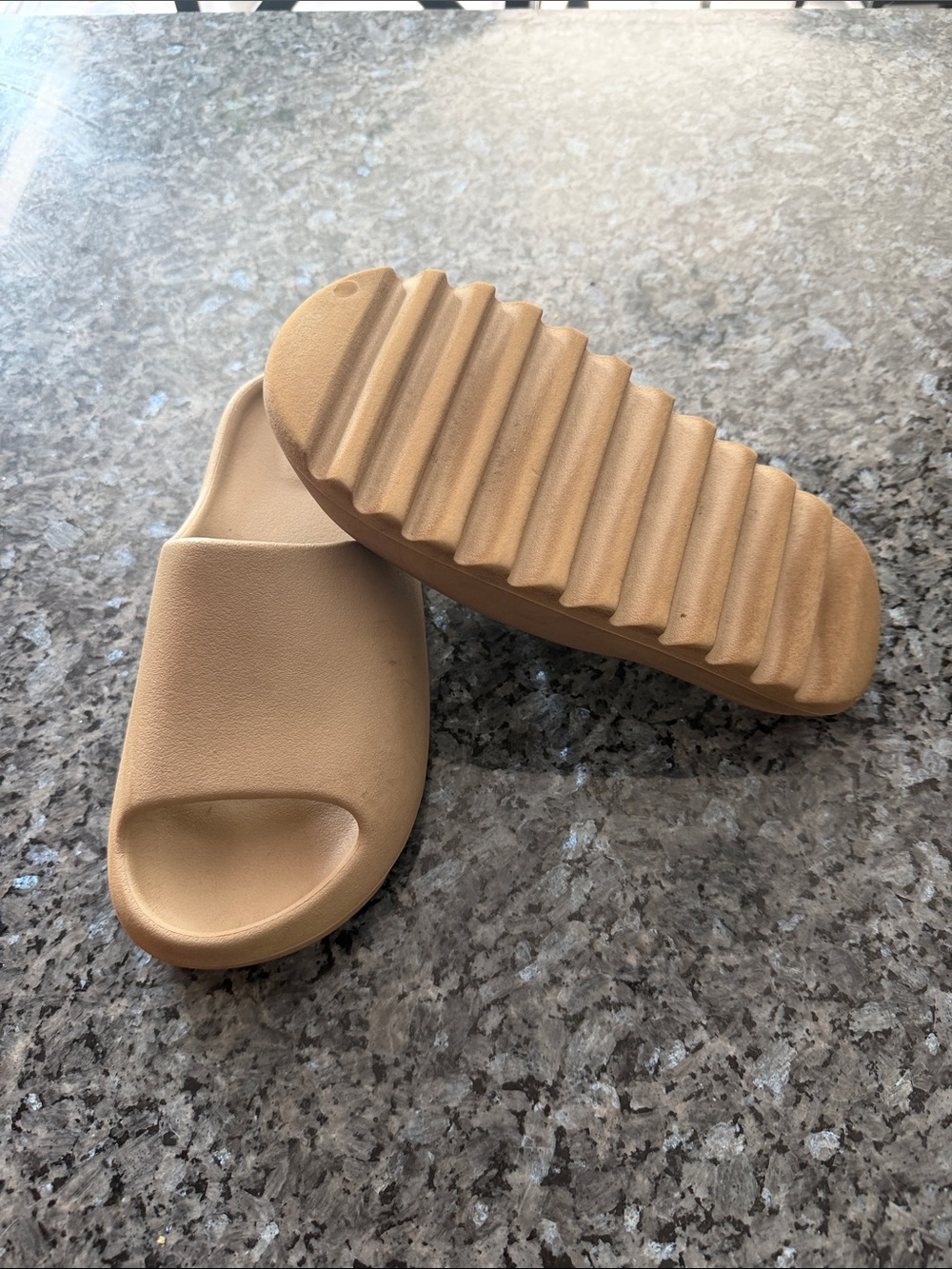 Yeezys slides Neutral Tan Slide Sandals for Women - Comfortable Everyday Slip-On